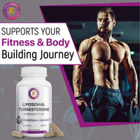 Keka Naturals Liposomal Turkesterone 2000mg, 60 Capsules, Standardised to 20%, Ajuga Turkestanica Extract, Ultra High Absorption, Strength & Muscle, No Additives, Non-GMO, 60 Capsules