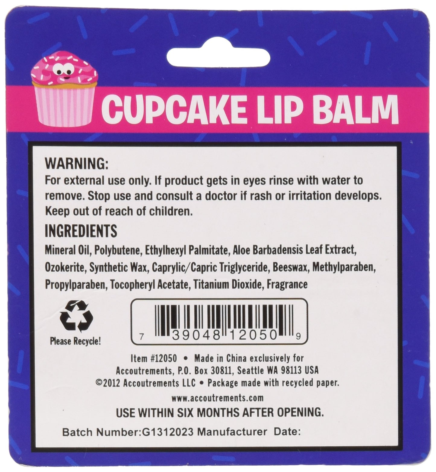 Cupcake Lip Balm