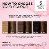 L'Oreal Paris L'Oréal Paris Excellence Crème Permanent Hair Dye, Radiant At-Home Hair Colour with up to 100% Grey Coverage, Pro-Keratin, Up to 8 Weeks of Colour, Colour: 5 Natural Brown