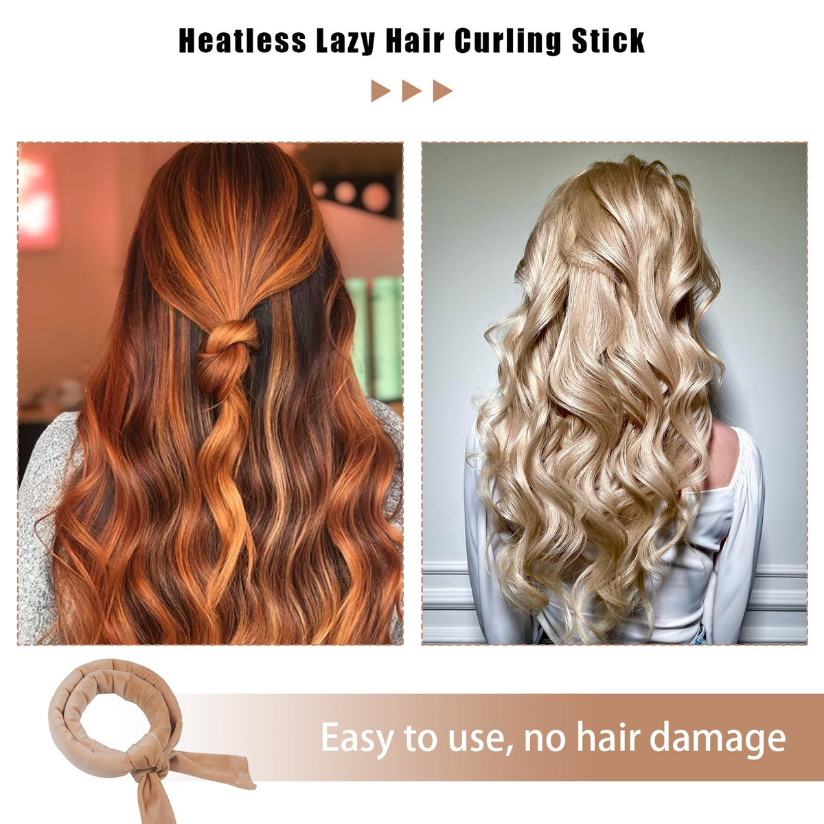 Silk Heatless curlers and Bonnet Hair Wrap Combo Heatless Hair Curler Heatless Curling Set Heatless Curlers Headband MFCGHXR Heatless Curlers Set for Heatless