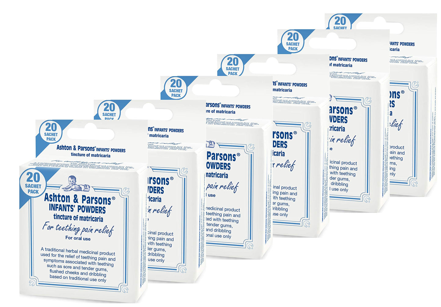 Ashtons & Parsons 6 x Ashton & Parsons infants powders 0.002ml - Multi Pack Options Available