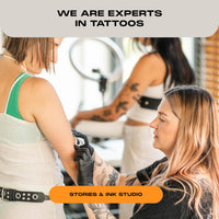 Stories & Ink | TATTOO AFTERCARE DUO - 2-Step Routine to Aid Natural Healing of Fresh Tattoos. Contains: x1 Tattoo Aftercare Cream & x1 Tattoo Aftercare Foam Cleanser