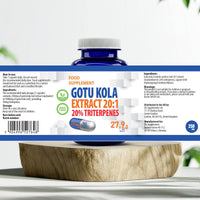 Hepatica Gotu Kola (Centella Asiatica) 5,000mg Equivalent | 250mg 20:1 Extract Standardised to 20% Triterpenes | 90 Vegan Capsules | 3-Month Supply | 3rd Party Lab Tested