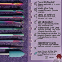 Depvko 30Pcs Nail Drill Bits Set Ceramic Diamond Bits for Safety Removal(3 Cases)
