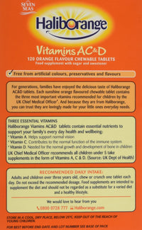 Haliborange Kids A, C and D Orange tablets 120