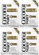 XHC 4 x Treatment Deep Moisturising Revitalising Coconut Water Foot Pack