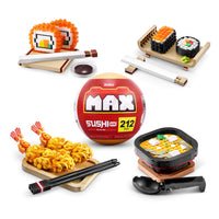 Max Build More Premium Sushi Bar Collection (Tempura) by ZURU, Building Bricks for Teens, Adults and Collectors
