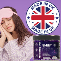 MountSpirit Sleep Gummies | 5-HTP | Zzz Blend ™ Formula for a Restful Night’s Sleep| L-Theanine | Magnesium | Glycine | Chamomile | Lemon Balm | Chamomile | Valeria | Lavender