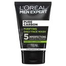 L’Oréal Paris men expert L'Oreal Paris Men Expert Face Wash Pure Charcoal, Glycerin, and Salicylic acid - Blackhead Cleanser for Men, 100 ml (Pack of 1)