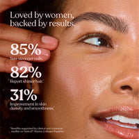 Collagen Glow Complex | Marine Collagen Powder with Hyaluronic Acid & Vitamin C | 100% Type I Collagen Supplements Powder for Hair, Skin & Nails | Scientifically Proven Collagen | Free Soul