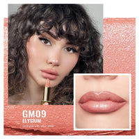 Oulac OULAC Glow Metallic Shine Lipstick, Nude High Impact Lipcolor, Lightweight Soft and Ultra Hydrating, Long Lasting, Vegan & Cruelty-Free, Full Coverage Lip Color 4.3 g/0.15 GM09 Elysium