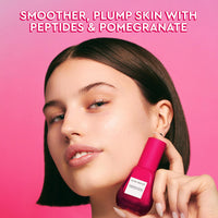 Glow Recipe Pomegranate Copper Peptides Face Serum - Face Firming Peptide Serum for Women & Men with Polypeptides + Hyaluronic Acid - Hydrating & Plumping Facial Serum for Smoothing Fine Lines (30ml)