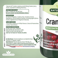 Natures Aid Cranberry 5000mg – High Strength Tablets – Supports Urinary Tract Health & Immune System – Antioxidant Protection – Vegan, Gluten Free – 90 Tablets – Food Supplement