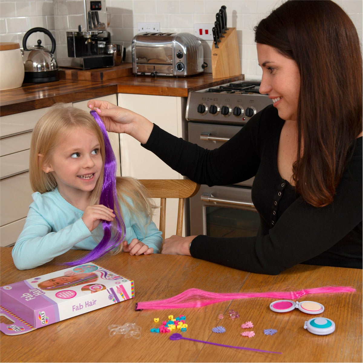 Galt Toys, Fab Hair, Hair Chalk Kit and Extensions for Children, Ages 6 Years Plus
