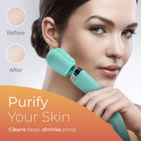 Yarosi Wireless Curve Brush Therapeutic Device Waterproof Version - 8 Powerful Speeds and 20 Patterns - for Muscle Aches and Sports Recovery - Rechargeable - Travel Friendly - Green