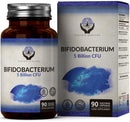 EN Bifidobacterium Probiotics | 90 High Strength Bifidobacterium Probiotic Capsules - 5 Billion CFU Bifidobacterium per Capsule | Non-GMO, Gluten & Allergen Free | Manufactured in The UK