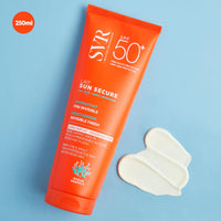 SVR SUN SECURE Face & Body Sunscreen SPF 50+ Milk for All Skin Types, Very High UVA/UVB Factor 50 Sun Cream, Non-Greasy, Reef-Safe, All Ages, 250ml