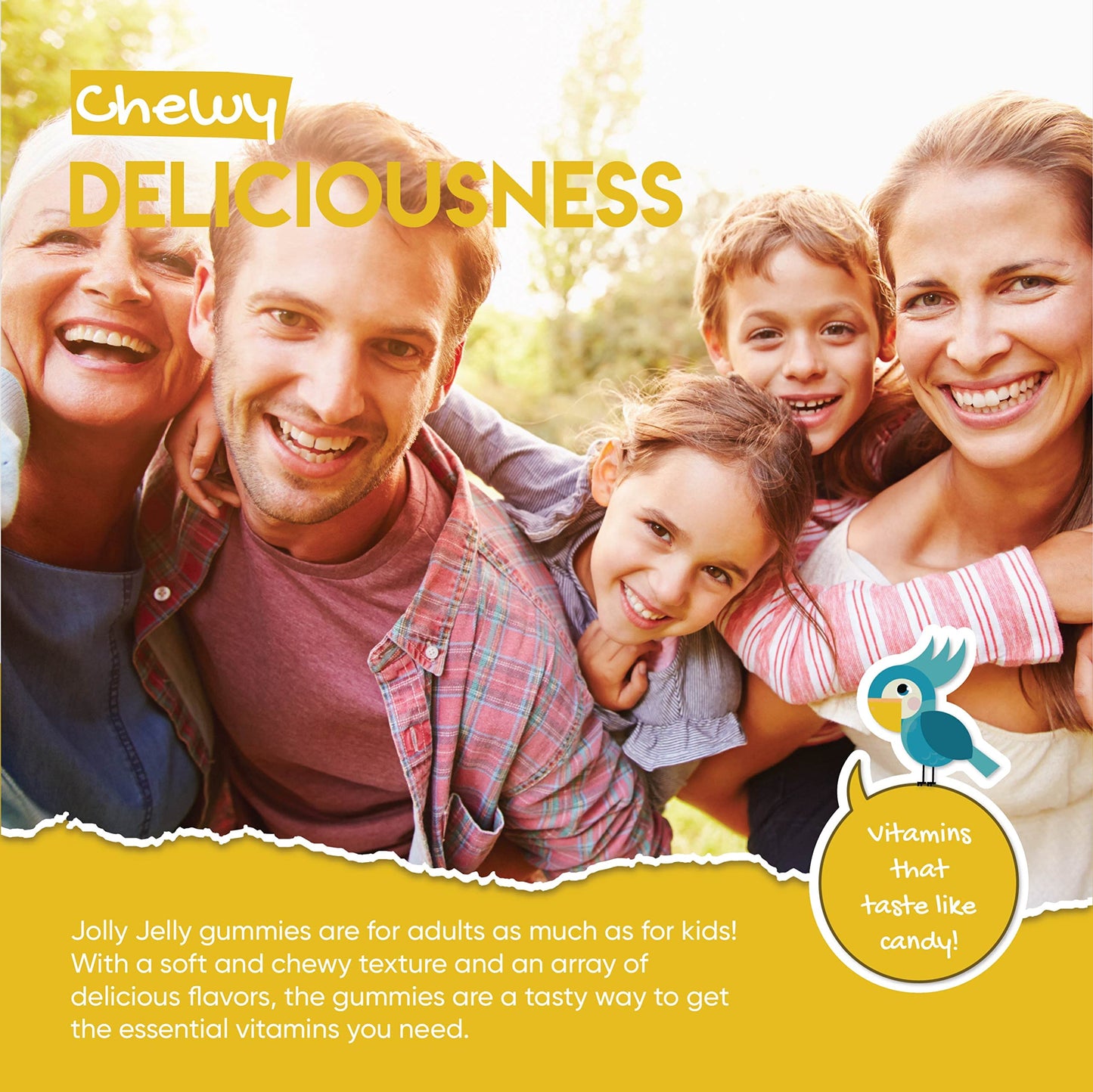 Calcium and Vitamin D3 Tapioca Gummies | 1000IU Vitamin D3 + 500mg Calcium | Immunity & Bone Health | Cotton Candy Flavour | Kosher, Halal, Non GMO | 60 Vegan Gummies.