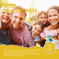 Calcium and Vitamin D3 Tapioca Gummies | 1000IU Vitamin D3 + 500mg Calcium | Immunity & Bone Health | Cotton Candy Flavour | Kosher, Halal, Non GMO | 60 Vegan Gummies.