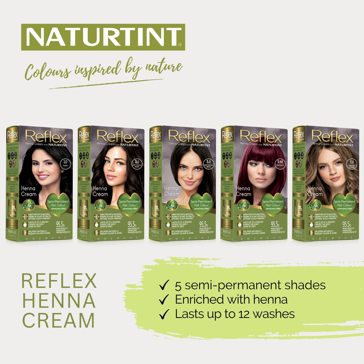 Naturtint Reflex Semi-Permanent Hair Colour 5.0 Light Chestnut Brown