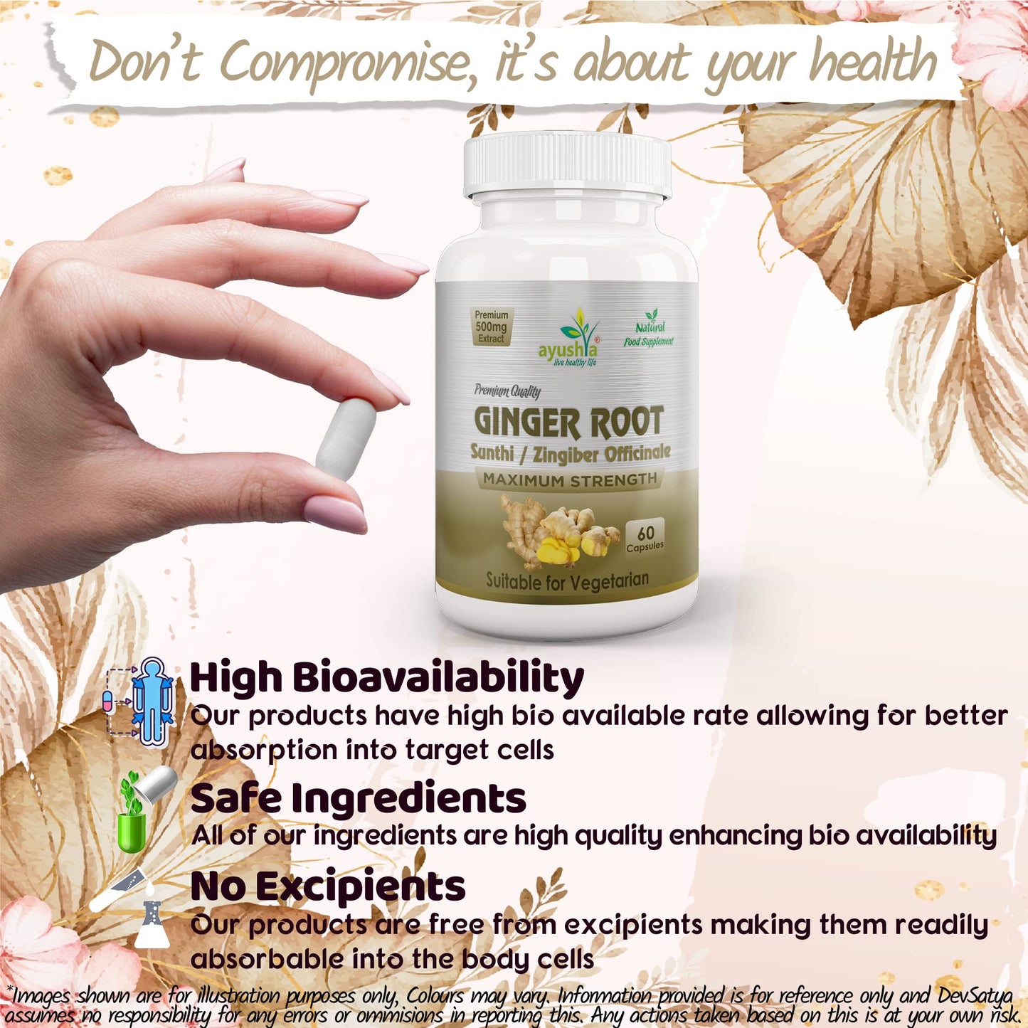 Ayushya Ginger Root (Sunthi) Capsule