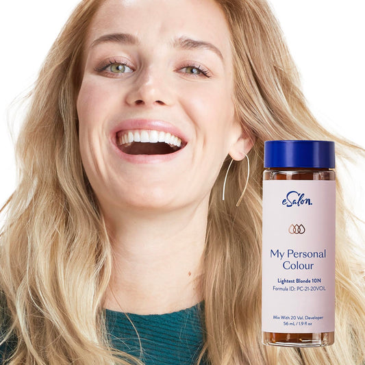 eSalon Permanent Hair Colour Set in Lightest Blonde 10N