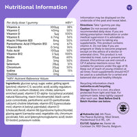 Nutravita Vegan Multivitamin Gummies for Women & Men – 120 Berry Flavour Chewable Adult Multivitamins (4 Month Supply) Daily Supplement with 14 Vitamins & Minerals incl. Vitamin C D3 B12 Biotin Zinc