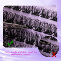 ocean pearl Cluster Lashes, 45 Individual Lash Clusters, Eyelashes DIY at-Home Eyelash Extension, Soft Natural False Eyelashes, 10-16mm, Individual Eyelashes, Lash Extensions Kit with Lash Glue, Eyelash Clusters