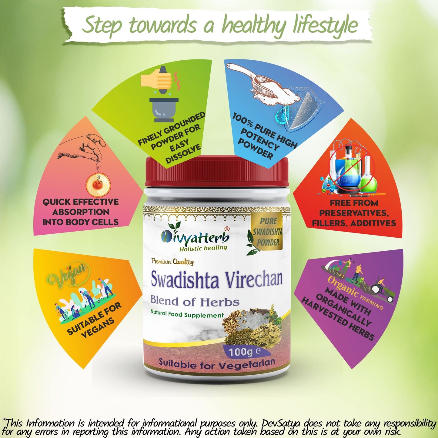 DivyaHerb Swadishta Virechan Powder