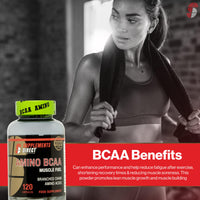 Supplements Direct - Amino BCAA Capsules - 1000mg - 120 Capsules - Amino Energy - BCAA Tablet - Boosts Muscle Growth, Recovery & Repair - Muscle Fuel - Workout Supplements - BCAA Amino Acids