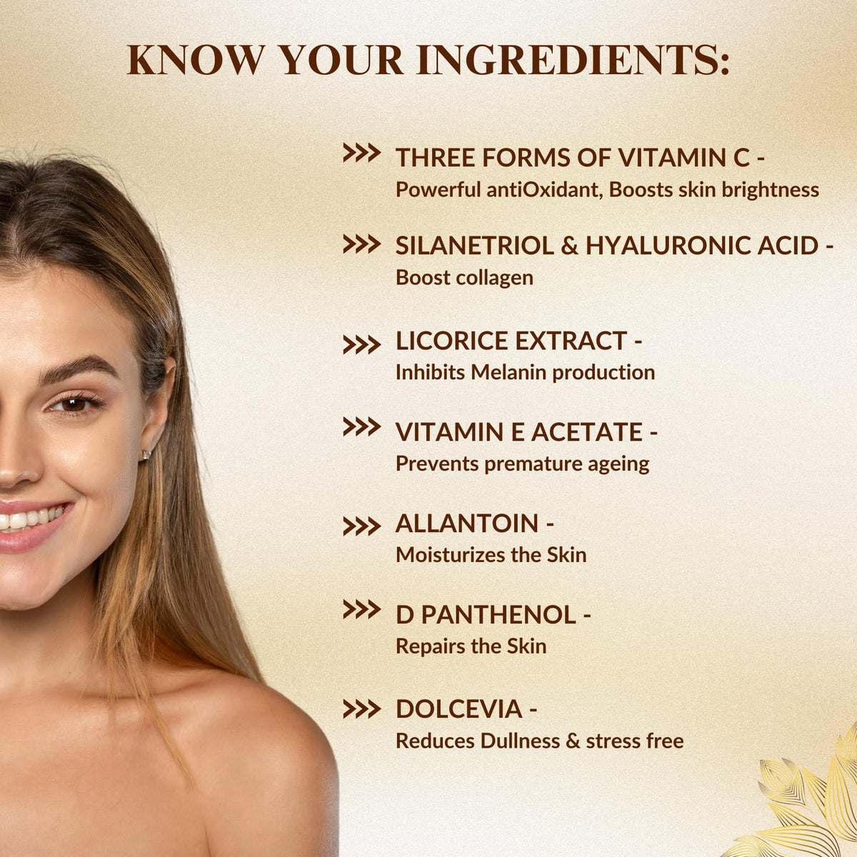 SKINSKA NATURALS - CEROC C3 Face Serum with 3 forms of Vitamin C, Hyaluronic Acid, Vitamin E for Skin Brightening, Uneven Skin Tone, Ideal Face Serum for Men & Women, 30ml
