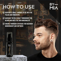 BY MIA Beard Oil Rejuvenation 60ml | Argan Oil, Tea Tree, Vitamin E | All Hair & Skin Types | Nourishes & Hydrates | Promotes Growth & Health | Gentle Formula