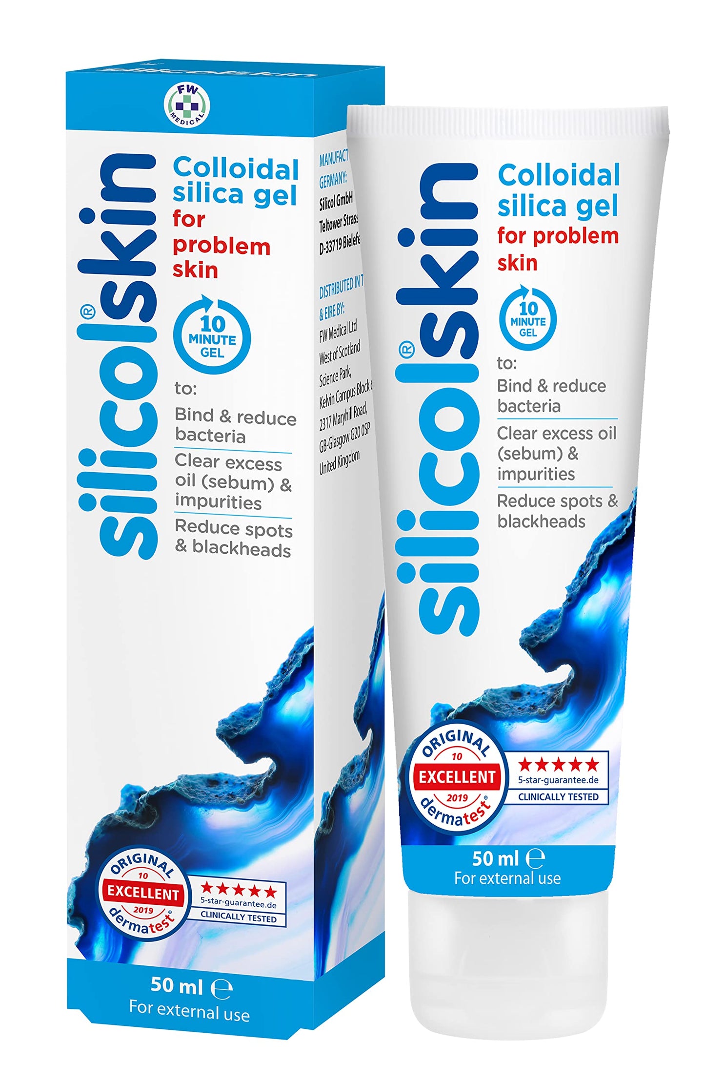 silicol Silicolskin - For spots, blackheads, and oily skin - A clinically tested solution - 50ml