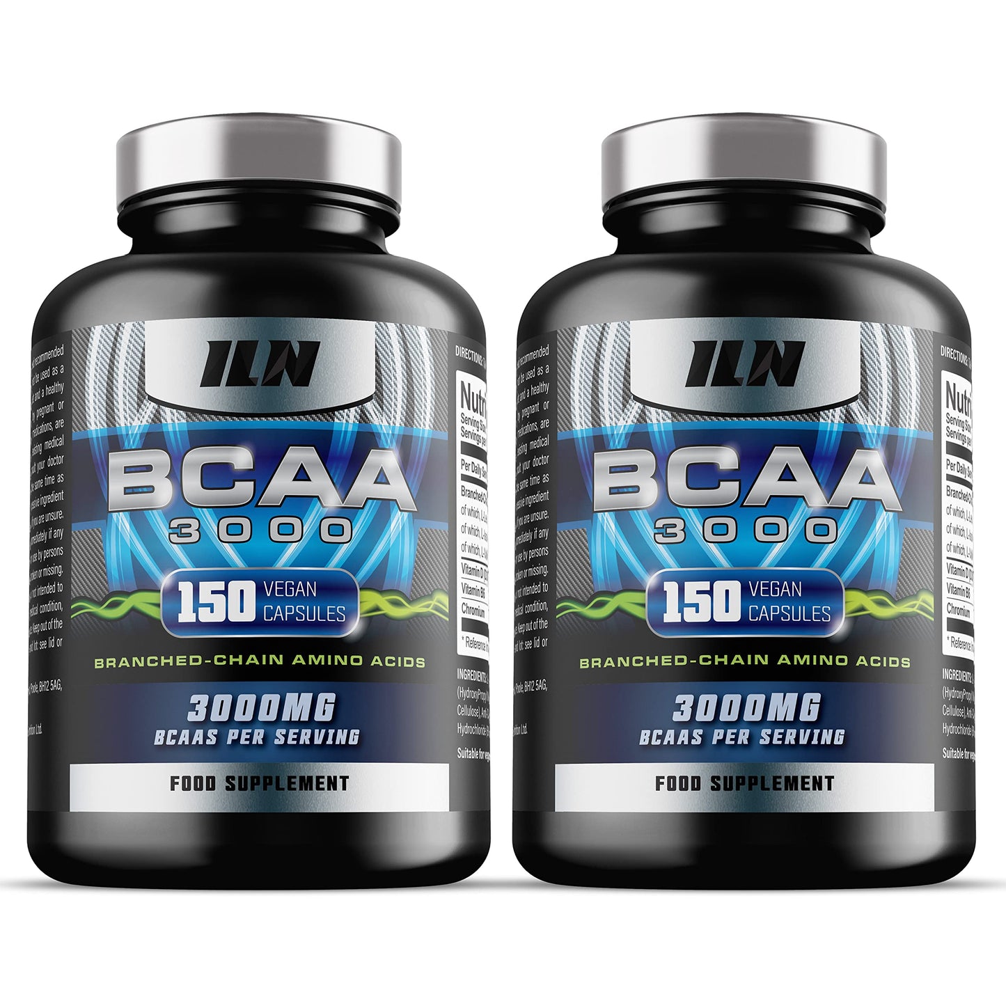 Iron Labs Nutrition BCAA 3000mg - 2:1:1 BCAA Capsules - BCAAs (300 Capsules) - 3000mg BCAAs per Serving - BCAA Amino Acids - 60 Servings - Suitable for Vegans & Vegetarians