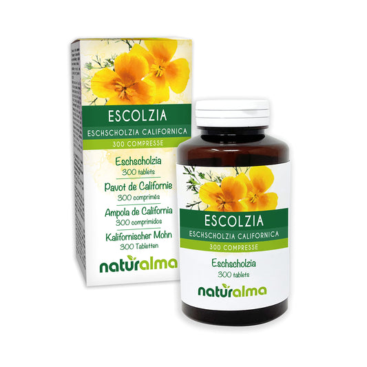 Eschscholzia (Eschscholzia californica) herb NATURALMA | 150 g | 300 Tablets of 500 mg | Food Supplement | Natural and Vegan