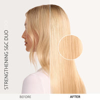 Percy & Reed Shampoo & Conditioner 2 x 250ml, Hair Growth Shampoo and Conditioner, Reduces Breakage, Builds Strength, Adds Thickness, Moisturises Dry Damaged Hair, Give Me Strength Collection