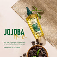 Vatika Naturals Vatika Afro Naturals Jojoba Restorative Hair Oil -100 ml | For Intense Hair Repair & Frizz Control | Nourishing Care For Smooth, Healthy Hair