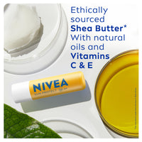Nivea Sun NIVEA SUN Protect Caring Lip Balm SPF50 (4.8g), Factor 50 Balm with Shea Butter, Protection Against UVA/UVB Rays with 24H Moisture, Lip Care, No White Cast