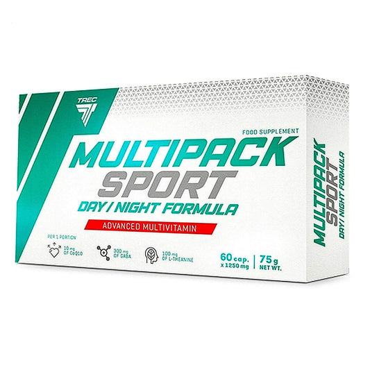 TREC Nutrition Multipack Sport Day/Night - Advanced Multivitamin & Multimineral | Food Supplement | for Men & Women (60 Capsules)