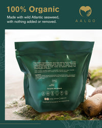 AALGO Seaweed Powder - Aalgo Skincare Organic Seaweed Sourced from Nutrient-Rich Atlantic Ocean - Gives Comfort from Skin Issues with Regular Use - Deeply Hydrates & Nourishes the Skin - 600 g