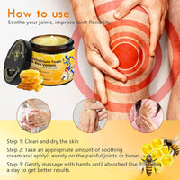 IZBEAUVO 2PCS Botulinum Toxin & Bee Venom Pain-Relief Bone HealingCream, Bee Venom Cream For Arth - Ritis, Natural Joint Relief Cream For Muscle & Joint Recovery, Bee Venom For Neck,Waist,Back Hand Feet & Leg