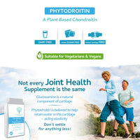 Vegan Glucosamine Phytodroitin Complex 90 Capsules - with Plant Based Chondroitin, Turmeric, Rosehip and Vitamin C to Support Cartilage and Bones - UK Made