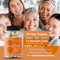 Paused All in One PeriMenopause Relief - 60 Vegan Capsules | Hormone Balance Support | Natural Phytoestrogens | Red Clover & Shatavari Blend | Eases Hot Flushes & Fatigue | Non-GMO, Gluten-Free