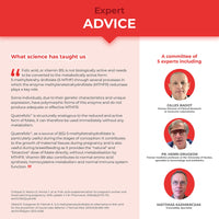 Folic Acid (400mcg) | Patented Vitamin B9 | 120 Vegan Capsules | Pregnancy Vitamins | Active Form with Superior Assimilation | French Expertise