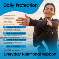 Zinc Tablets 50mg | in Bisglycinate | 400 Vegan Tablets | 6+ Months Supply | High Absorption | Zinc Supplements | for Men and Women | By Clearwave Health
