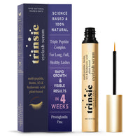 Trinsic Natural Lash Serum - Rapid Growth with Multi-Peptide, Biotin & Hyaluronic Acid - Enhancing & Conditioning Eyelash Serum for Thicker, Longer & Healthier Lashes - Gentle & Safe Advanced Formula
