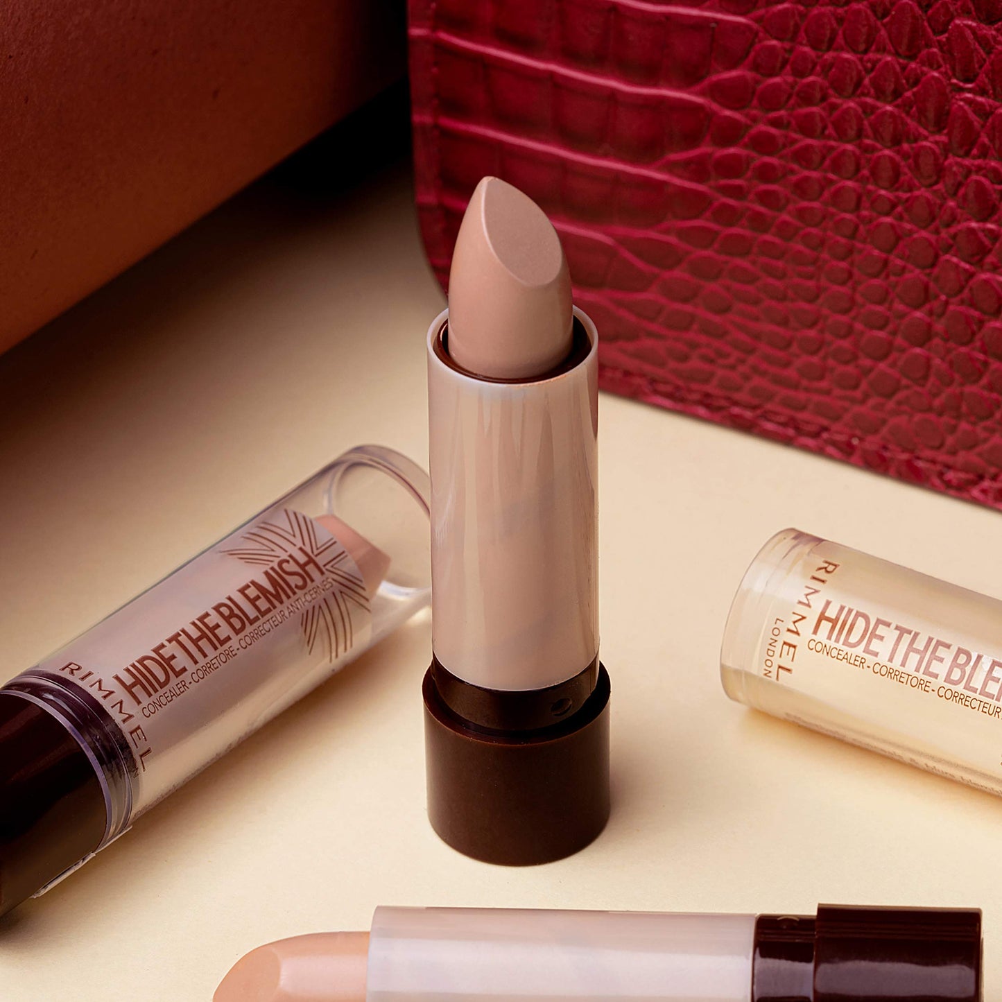 Rimmel London Hide The Blemish Concealer, 4 Natural Beige, 4.5 g, (Pack of 1)