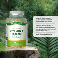 Nature's Truth Vitamin A 10,000iu - 60 Softgels - High Strength Vision Support