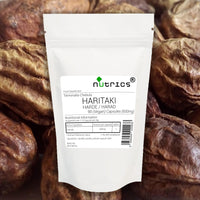 Nutrics® 600mg HARITAKI Harad Harde 100% Pure 90 V Capsules (1 Month Supply) - Terminalia Chebula - Suitable for Vegan Vegetarian Halal & Kosher Diet