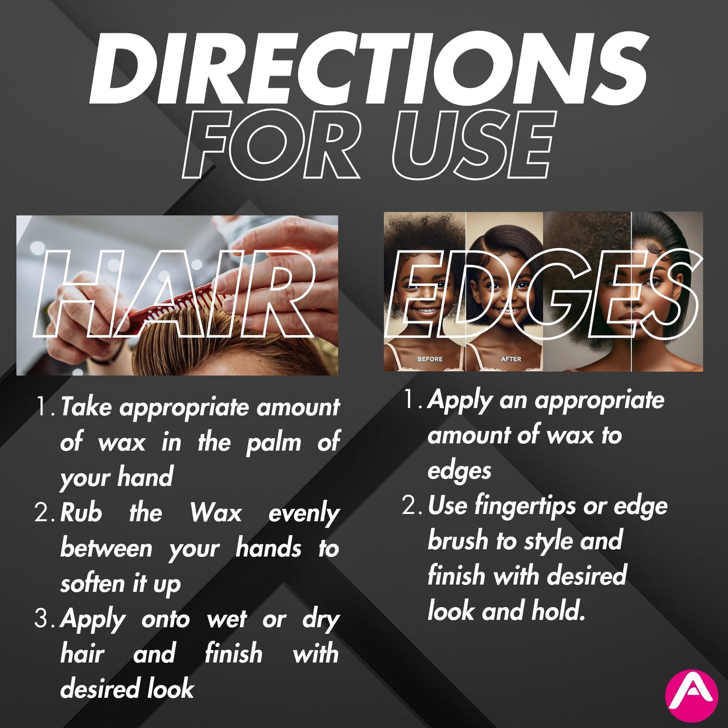 Allored Professional Allored Biotin Therapy Hair & Edge Styling Wax 150ml with Mixed Melon Scent | 12 Hours Hold Edge Control | Gummy Wax | Hair Wax For Men & Women